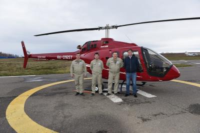 Специалисты  АО «Казанское авиапредприятие» выполнили сборку первого поставленного в Россию вертолета Bell 505