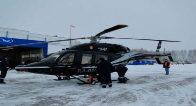 Первое техническое обслуживание первого в России вертолета Bell-429. Первое техническое обслуживание первого в России вертолета Bell-429.
